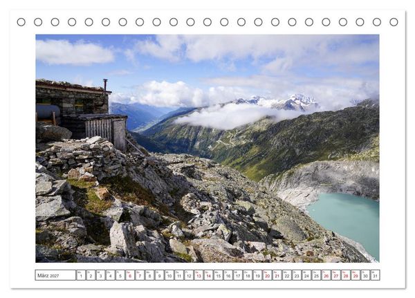Produktbild: Schweizer Bergmomente (Tischkalender 2027 DIN A5 quer), CALVENDO Monatskalender