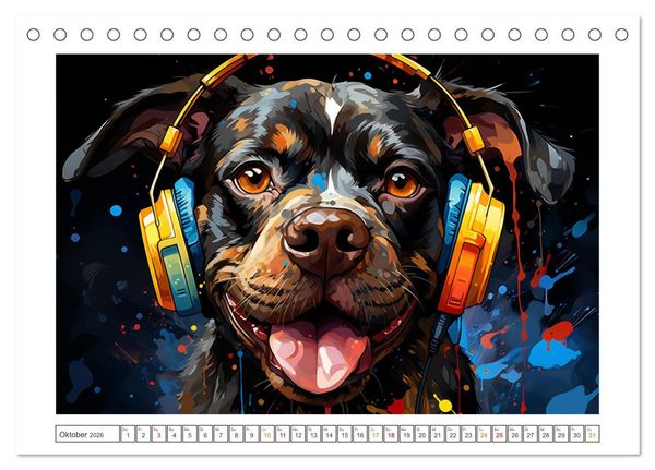 Produktbild: Musik Safari (Tischkalender 2026 DIN A5 quer), CALVENDO Monatskalender