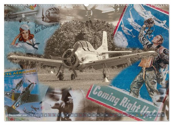 Produktbild: Aviatik Photocomposing 2026 (Wandkalender 2026 DIN A2 quer), CALVENDO Monatskalender