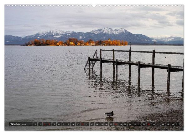 Produktbild: Stille Tage am Chiemsee (Wandkalender 2026 DIN A2 quer), CALVENDO Monatskalender