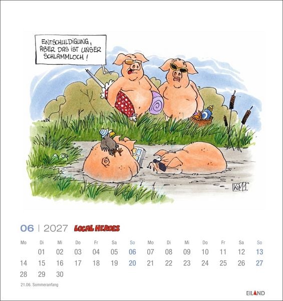 Produktbild: Local Heroes Postkartenkalender 2027 - Vom Leben hinter&acute;m Deich