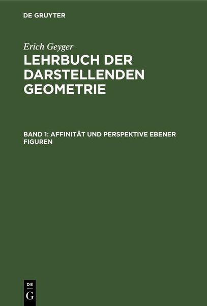 Produktbild: Affinit&auml;t und Perspektive ebener Figuren