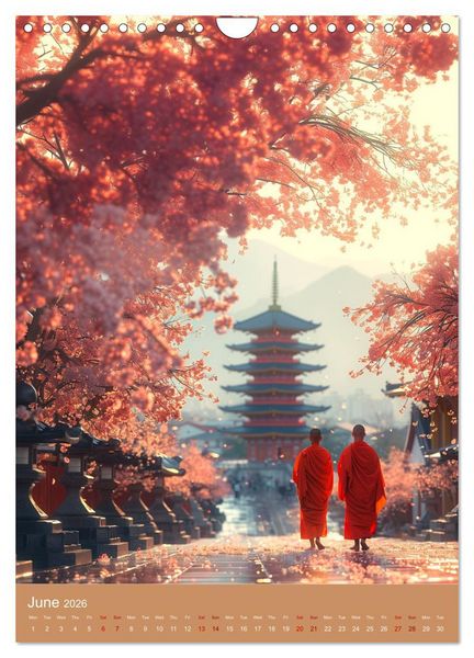 Produktbild: Zen in Orange (Wall Calendar 2026 DIN A4 portrait), CALVENDO 12 Month Wall Calendar