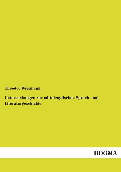 Produktbild: Untersuchungen zur mittelenglischen Sprach- und Literaturgeschichte