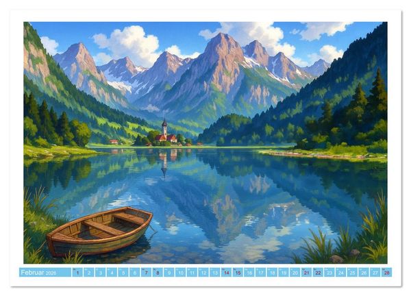 Produktbild: Wo Heidi gern gewesen w&auml;re (Wandkalender 2026 DIN A2 quer), CALVENDO Monatskalender