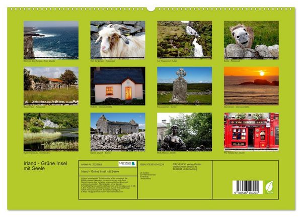 Produktbild: Irland - Gr&uuml;ne Insel mit Seele (hochwertiger Premium Wandkalender 2026 DIN A2 quer), Kunstdruck in Hochglanz
