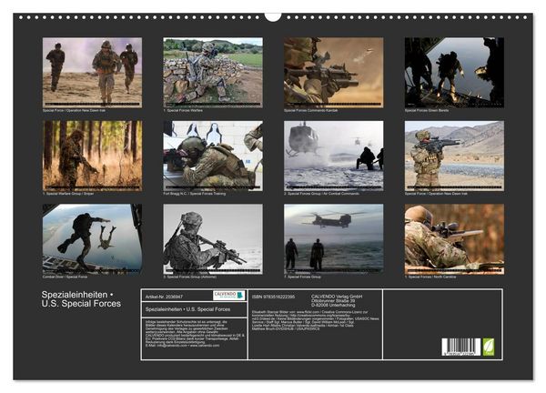 Produktbild: Spezialeinheiten &bull; U.S. Special Forces (Wandkalender 2026 DIN A2 quer), CALVENDO Monatskalender