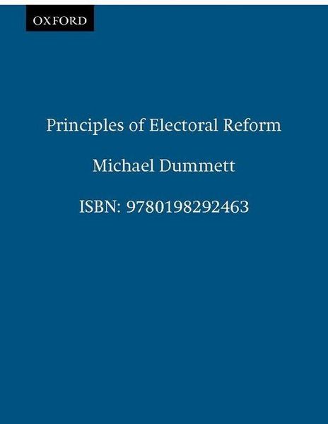 Produktbild: Principles Of Electoral Reform