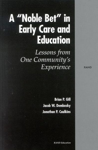 Produktbild: A Noble Bet in Early Care and Education