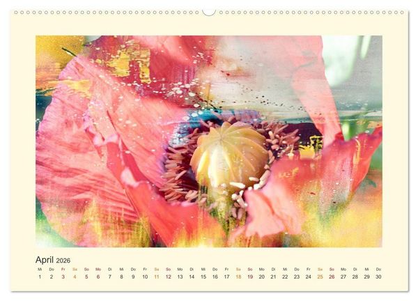 Produktbild: Fotografie trifft Malerei (hochwertiger Premium Wandkalender 2026 DIN A2 quer), Kunstdruck in Hochglanz
