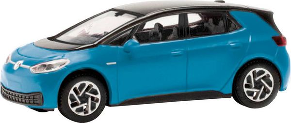 Herpa 421126-002 H0 PKW Modell Volkswagen ID.3, solid ocean blue