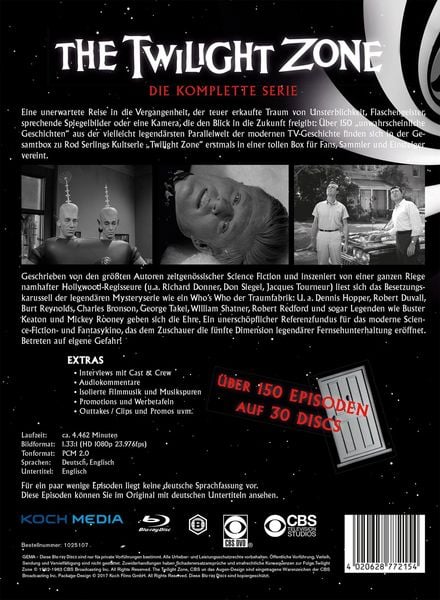 Produktbild: The Twilight Zone - Die komplette Serie (Keepcase) (30 Blu-rays)
