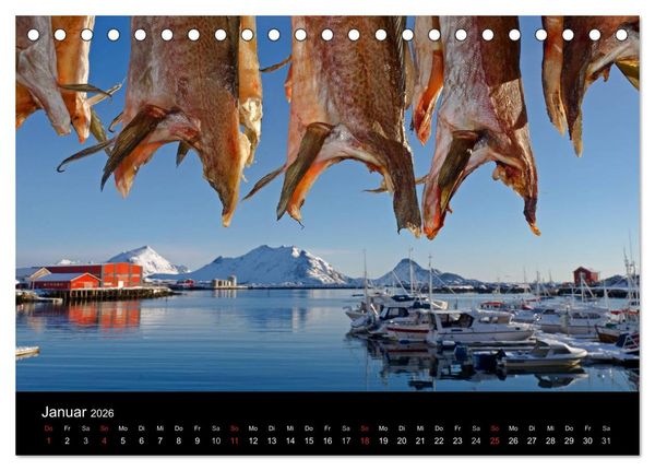 Produktbild: Norwegen (Tischkalender 2026 DIN A5 quer), CALVENDO Monatskalender