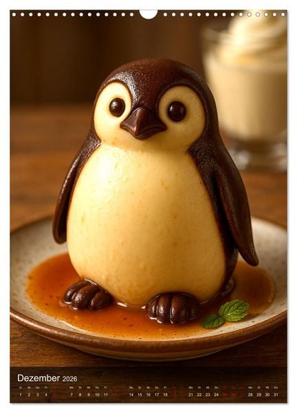 Produktbild: Tierische Desserts (Wandkalender 2026 DIN A3 hoch), CALVENDO Monatskalender
