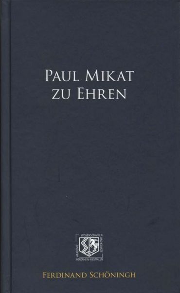 Produktbild: Paul Mikat zu Ehren