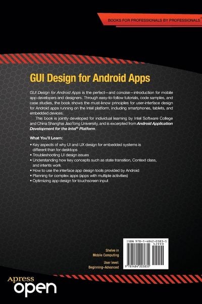 Produktbild: GUI Design for Android Apps