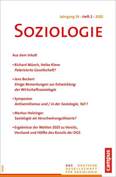 Produktbild: Soziologie 2/2025