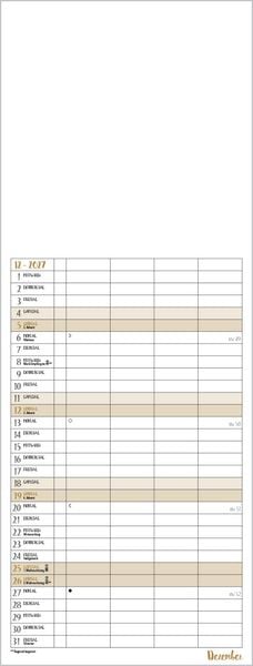 Produktbild: Foto-Malen-Basteln Familientimer gold 2027