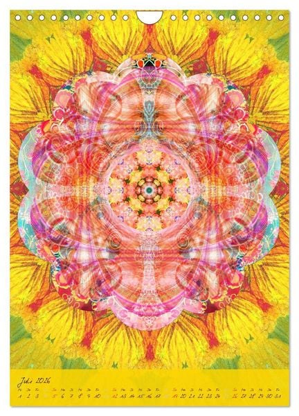 Produktbild: FLORALE MANDALAS (Wandkalender 2026 DIN A4 hoch), CALVENDO Monatskalender