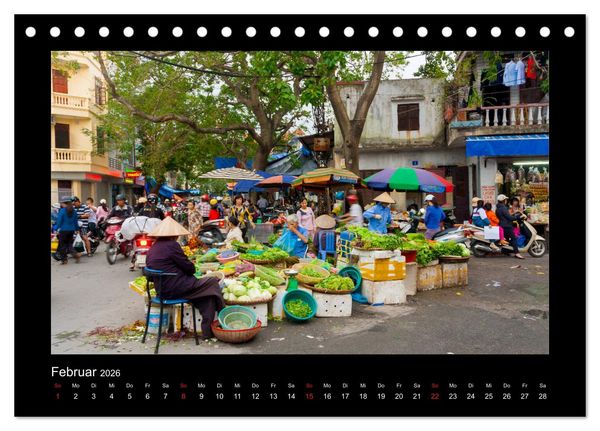 Produktbild: Unterwegs in Vietnam (Tischkalender 2026 DIN A5 quer), CALVENDO Monatskalender