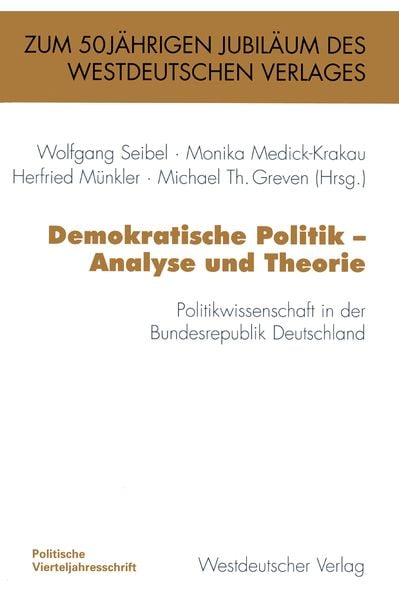 Produktbild: Demokratische Politik &mdash; Analyse und Theorie