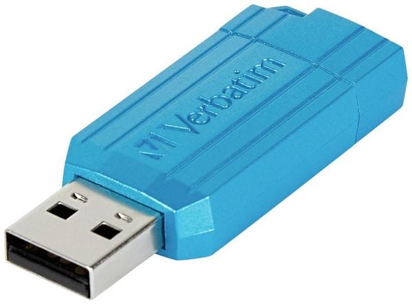Produktbild: Verbatim USB DRIVE 2.0 PINSTRIPE USB-Stick 64GB Blau 49961 USB-A (USB 2.0)