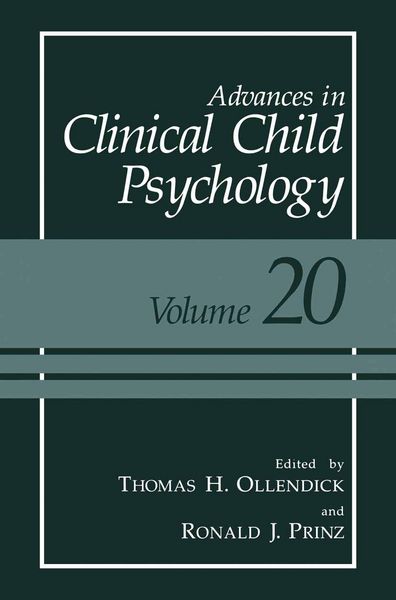 Produktbild: Advances in Clinical Child Psychology