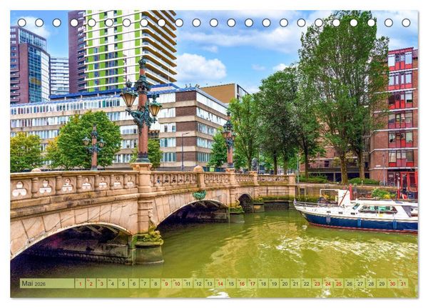 Produktbild: Rotterdam - modern und pulsierend (Tischkalender 2026 DIN A5 quer), CALVENDO Monatskalender