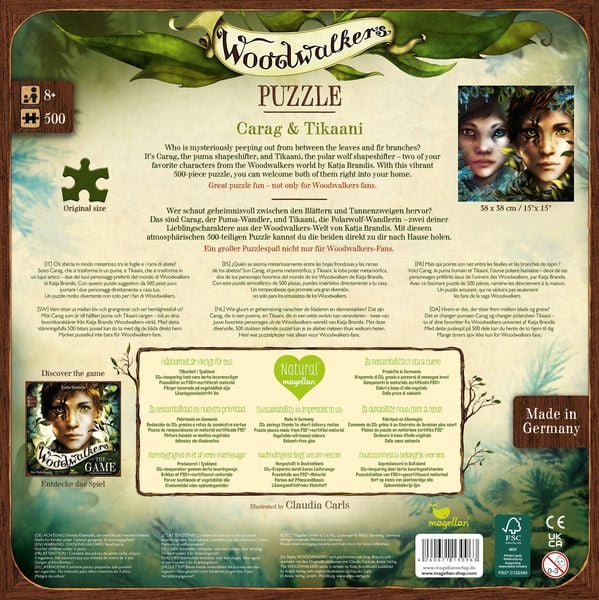 Produktbild: Woodwalkers - Puzzle - Carag & Tikaani