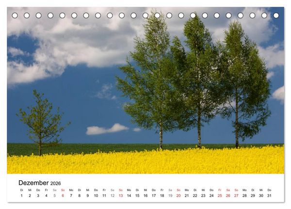Produktbild: Rapsodie (Tischkalender 2026 DIN A5 quer), CALVENDO Monatskalender