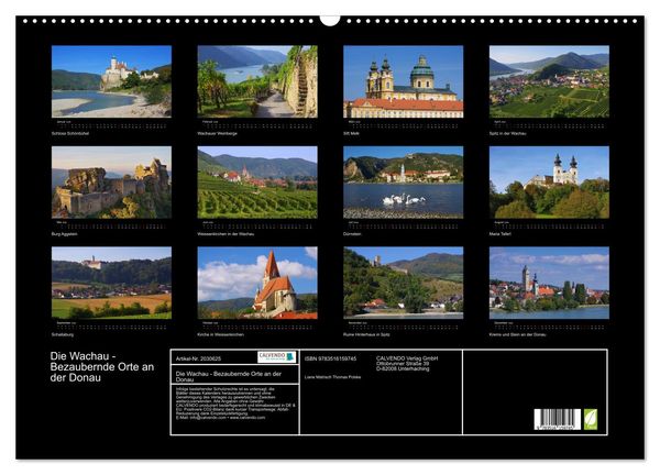 Produktbild: Die Wachau - Bezaubernde Orte an der Donau (Wandkalender 2026 DIN A2 quer), CALVENDO Monatskalender