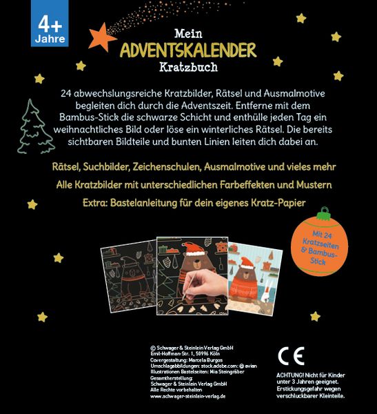 Produktbild: Mein Adventskalender-Kratzbuch