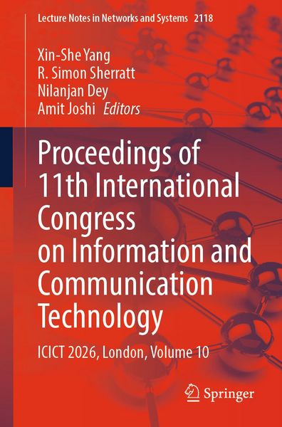 Produktbild: Proceedings of 11th International Congress on Information and Communication Technology