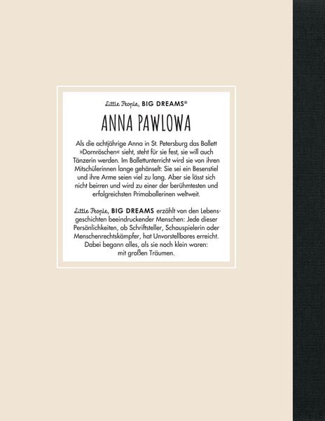 Produktbild: Anna Pawlowa &ndash; Little People, BIG DREAMS (Deutsche Ausgabe)
