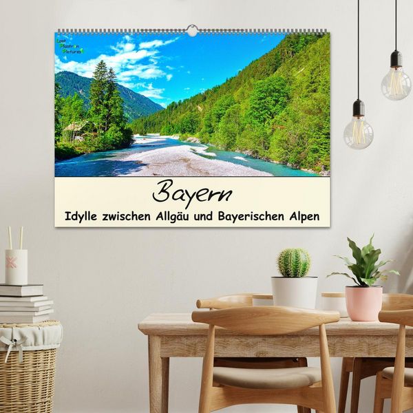 Produktbild: Bayern - Idylle zwischen Allg&auml;u und Bayerischen Alpen (Wandkalender 2026 DIN A2 quer), CALVENDO Monatskalender