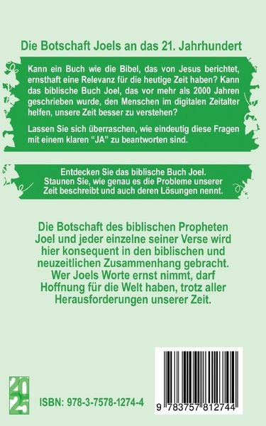 Produktbild: Die Botschaft Joels an das 21. Jahrhundert