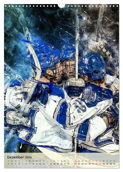 Produktbild: Eishockey spektakul&auml;r (Wandkalender 2026 DIN A3 hoch), CALVENDO Monatskalender