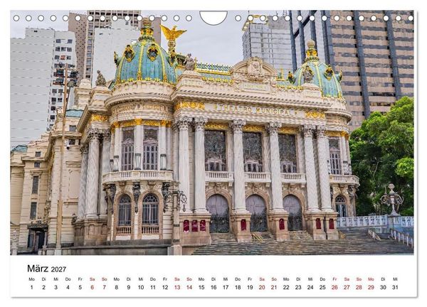 Produktbild: Rio de Janeiro - Kontraste. Farben. Licht (Wandkalender 2027 DIN A4 quer), CALVENDO Monatskalender