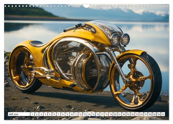 Produktbild: Futuristische Motorr&auml;der (Wandkalender 2026 DIN A3 quer), CALVENDO Monatskalender
