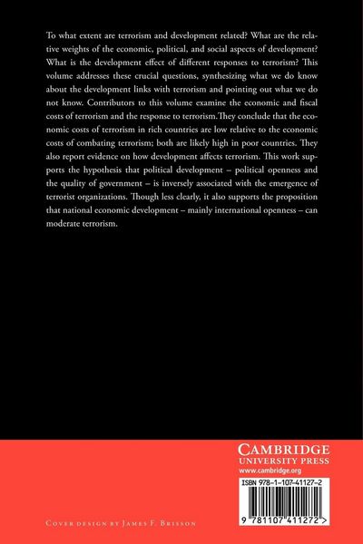 Produktbild: Terrorism, Economic Development, and Political Openness
