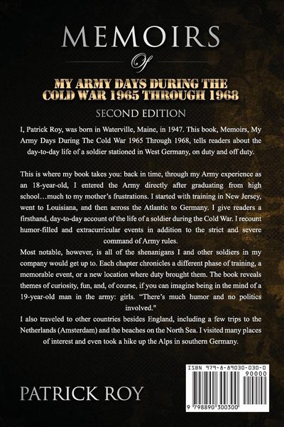 Produktbild: MEMOIRS of My Army Days During the Cold War 1965 Through 1968