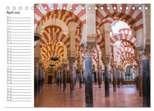 Produktbild: Andalusien (Tischkalender 2026 DIN A5 quer), CALVENDO Monatskalender