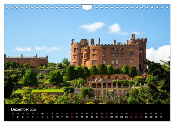 Produktbild: Burgen, Schl&ouml;sser, Landh&auml;user (Wandkalender 2026 DIN A4 quer), CALVENDO Monatskalender