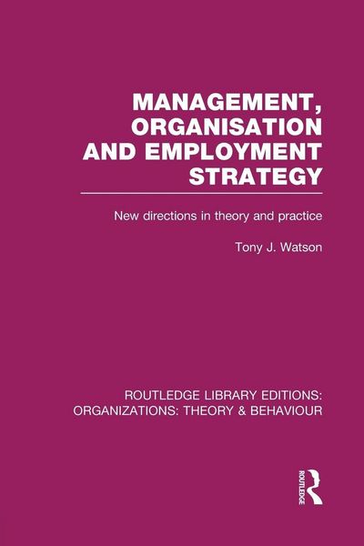 Produktbild: Management Organization and Employment Strategy (RLE