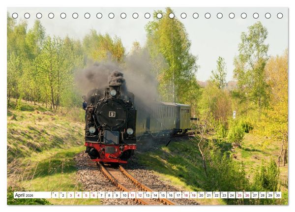 Produktbild: Mansfelder Bergwerksbahn (Tischkalender 2026 DIN A5 quer), CALVENDO Monatskalender