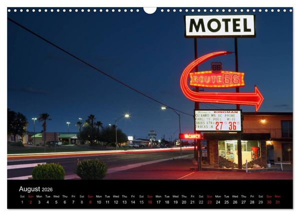 Produktbild: Route 66 in the Southwest (UK-Version) (Wall Calendar 2026 DIN A3 landscape), CALVENDO 12 Month Wall Calendar