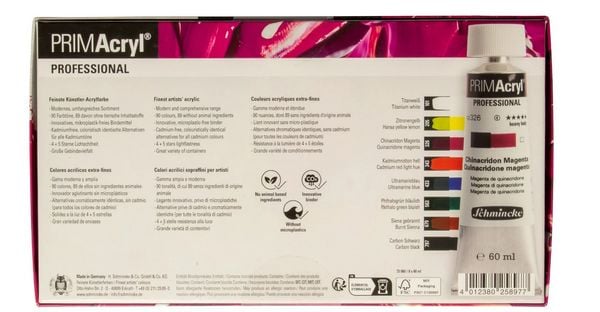Produktbild: Schmincke PRIMAcryl Professional Malk&auml;sten Kartonset, 8 x 60 ml