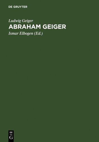 Produktbild: Abraham Geiger