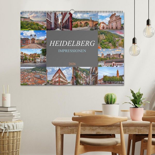 Produktbild: Heidelberg Impressionen (Wandkalender 2026 DIN A2 quer), CALVENDO Monatskalender
