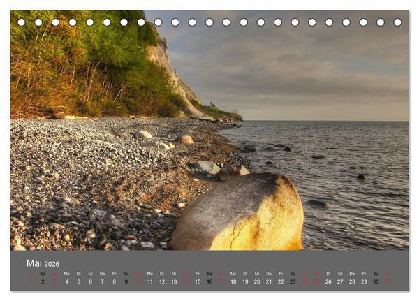 Produktbild: Naturwunder M&ouml;ns Klinten (Tischkalender 2026 DIN A5 quer), CALVENDO Monatskalender